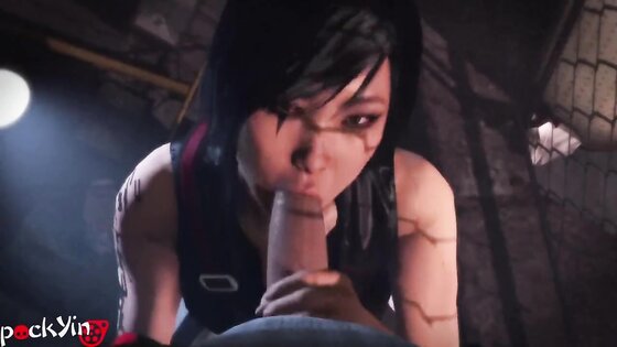 Mirror's Edge Faith Blowjob and Cum on Face