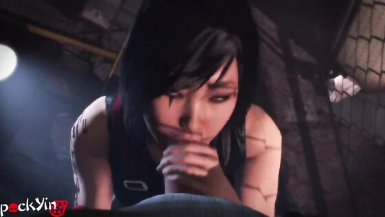 Mirror's Edge Faith Blowjob and Cum on Face