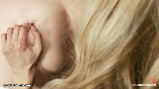 Blond shemale fuck cheating man
