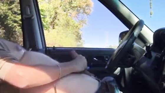 Daddy in the car play and cum