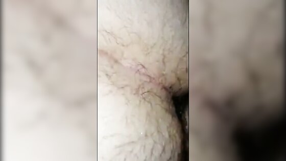 POV hairy chub bottom getting fucked not by daddy in hallway