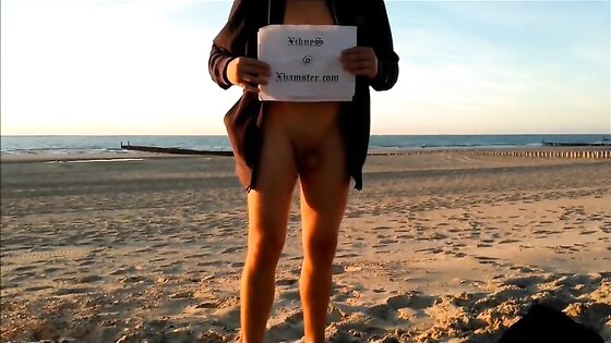 Naked at the beach