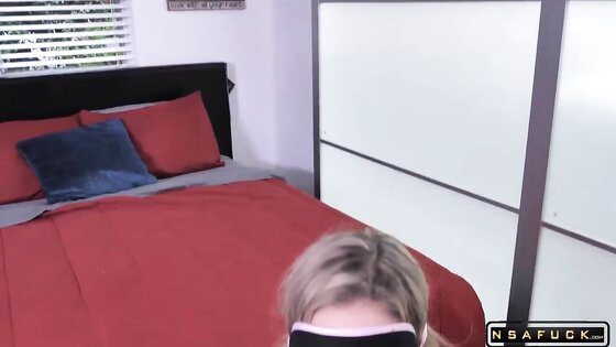 Blindfolded Blonde Wife Gets BBC Birthday Surprise
