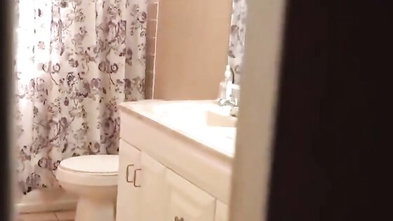 Busty Teen Gets Peeked on in Shower and Fucked in Bathroom