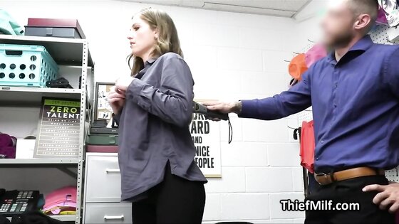 Big dick up milf suspects ass at the backoffice