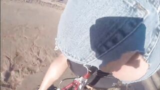 Butt plug bike ride