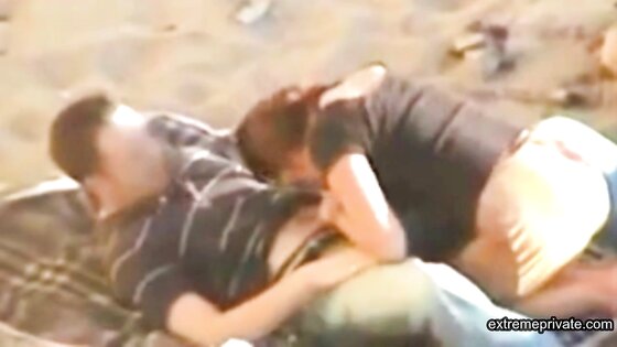 We caught mom having sex on the beach