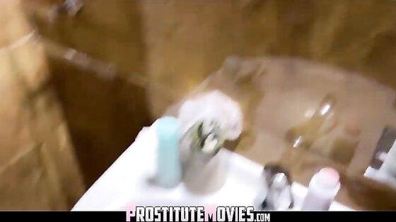 First bath then fucked in front of the mirror