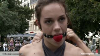 German babe humiliated on the streets