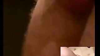 Tinder girl with A lot of sperm on the lips