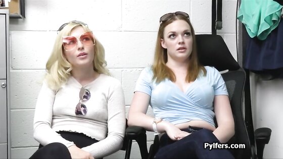 Lovely cock milking by a sexy thief duo