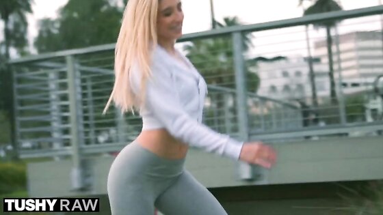 Young Blonde Takes In The Ass