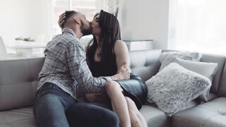 Horny trans woman lets her guy mistress bang her wet ass