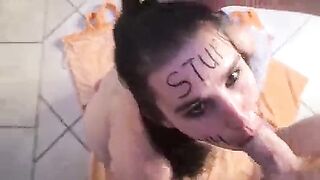 Young Whore Mouth Fuck With Pissing