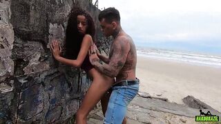 MF 008 - Tattooed catches nymphet walking on the beach and gets the dick