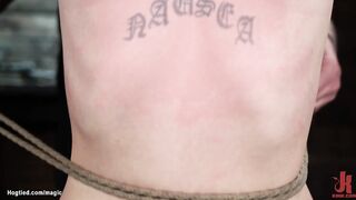 Tattooed slave suffers extreme bondage