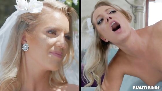 Blonde Bride Fucks Her Lesbian Friend