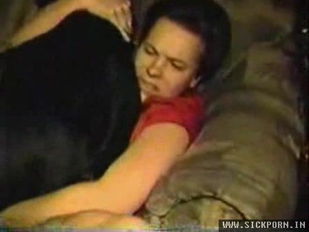 Menstruation Girl Hardly Penetrated by Dog