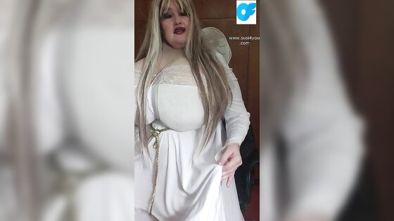 Ohhh a naysty angel fallen from heaven haha she is sucking your cock