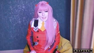POV Greedy Slut zero two cant Stop Squirting while you Fuck her Cosplay Spooky Boogie