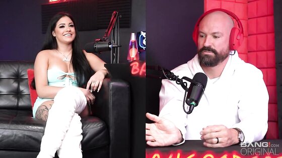 Busty Pornstar Gets A Creampie On The Bang Podcast