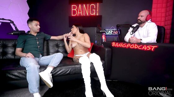 Busty Pornstar Gets A Creampie On The Bang Podcast