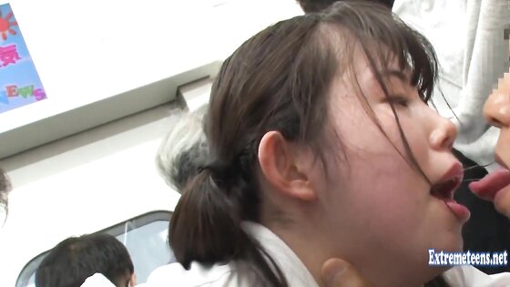 Abe Idol Schoolgirl Gets Ambushed On Train Fingered Fucked And BJ Cum In Mouth
