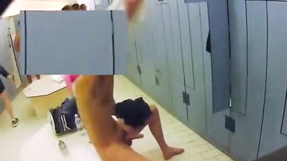Masturbating in a crowded locker room