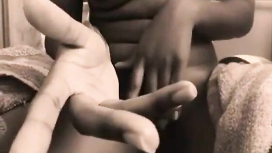 Very wet ebony teen fingers