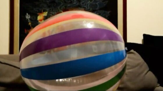 Big inflatable ball humping