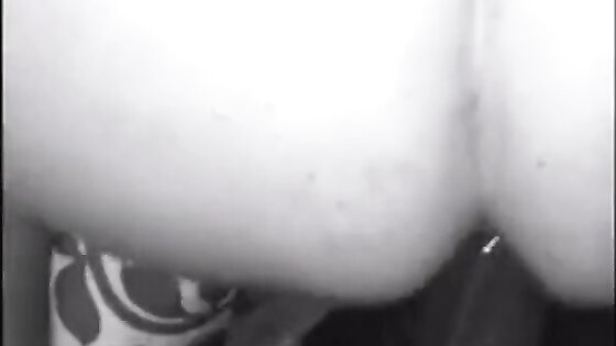 BBC fucks a bitch in chastity (black and white)