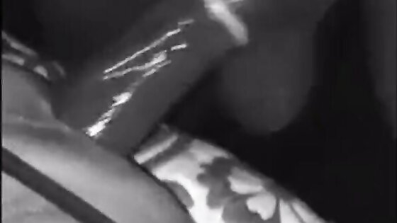 BBC fucks a bitch in chastity (black and white)