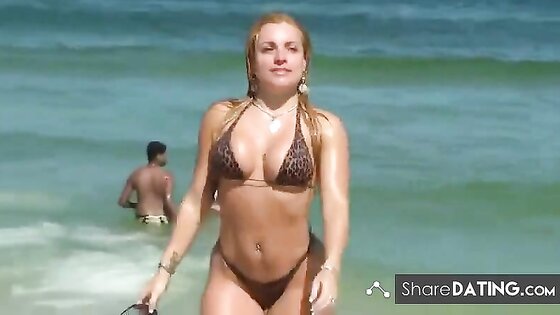 Hot girl on beach