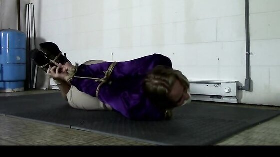 Young Blonde Hogtied
