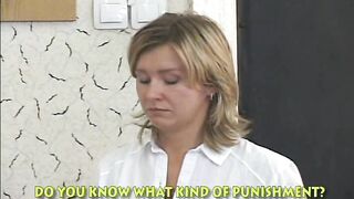 Russian Schoolgirls Caned By Female Teacher