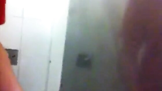 Toilet Glory Hole Action - Caught On Cam.