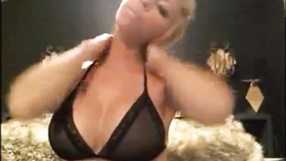 Beautiful busty blonde sucks and rides on cam