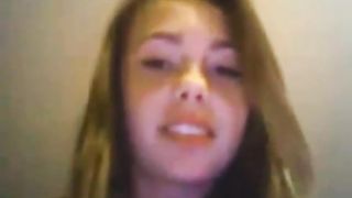 British chav teen masturbates on cam