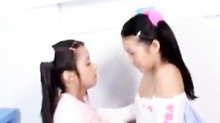 sexy Asian teens lesbian play