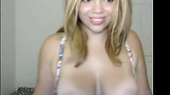 happy brazilian webcam hottie jiggling big tits