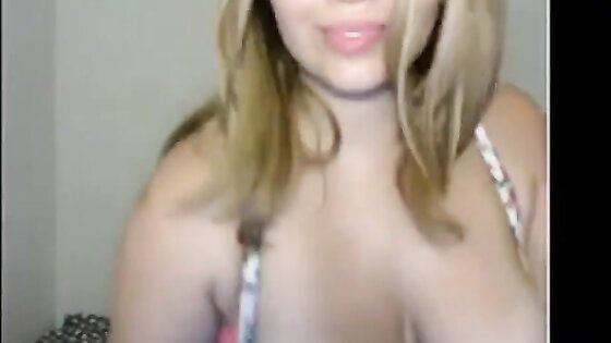 happy brazilian webcam hottie jiggling big tits
