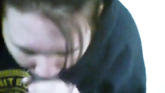 Pretty White teen gags herself on BBC