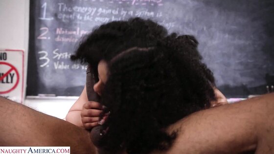 Lucky teacher fucking busty black 18yo students