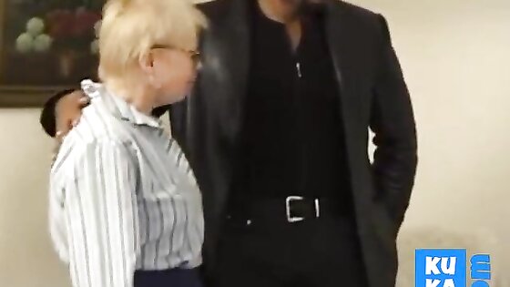 Granny with black cock