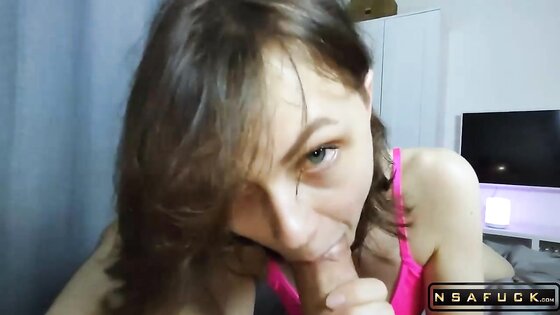 Cum in Mouth Practice for my Step Sis POV