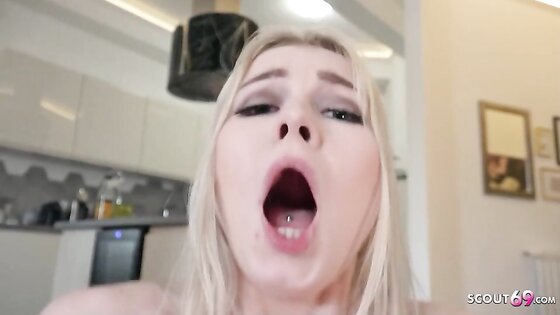 Stunt Blonde Fucked With Facial