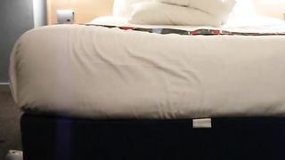 Hotel bed pillow hump