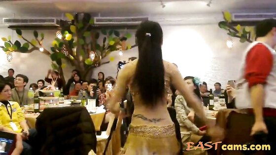 sexy asian Belly Dancer shake her slut boobs