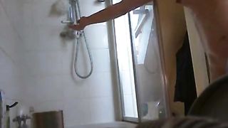 MILF shower - hidden camera