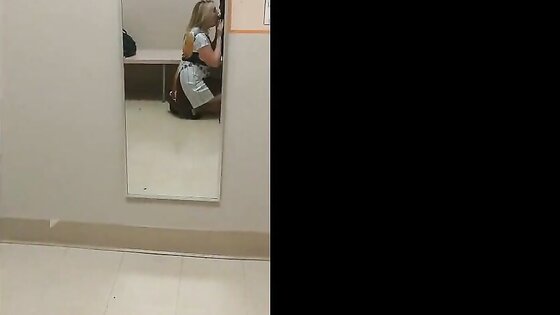 Dressing room Blowjob Interrupted
